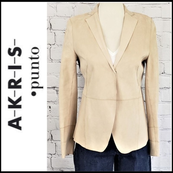 Akris Punto Jackets & Blazers - AKRIS PUNTO 100% Super Soft Lamb Suede Blazer 6